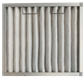 Filterpanel Alu dim. 592x592x45 mm.